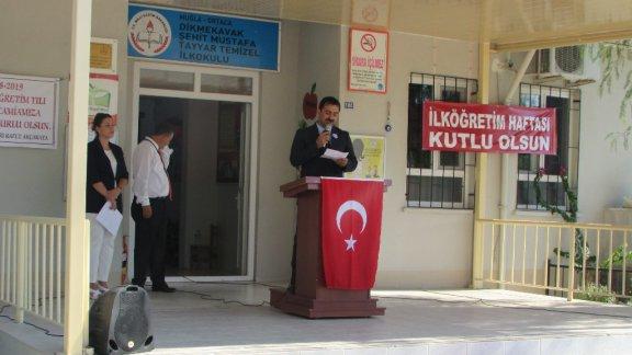 İlköğretim Haftası Dikmekavak Şehit Mustafa Tayyar Temizel İlkokulu´nda Düzenlenen Programla Kutlandı